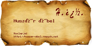 Huszár Ábel névjegykártya